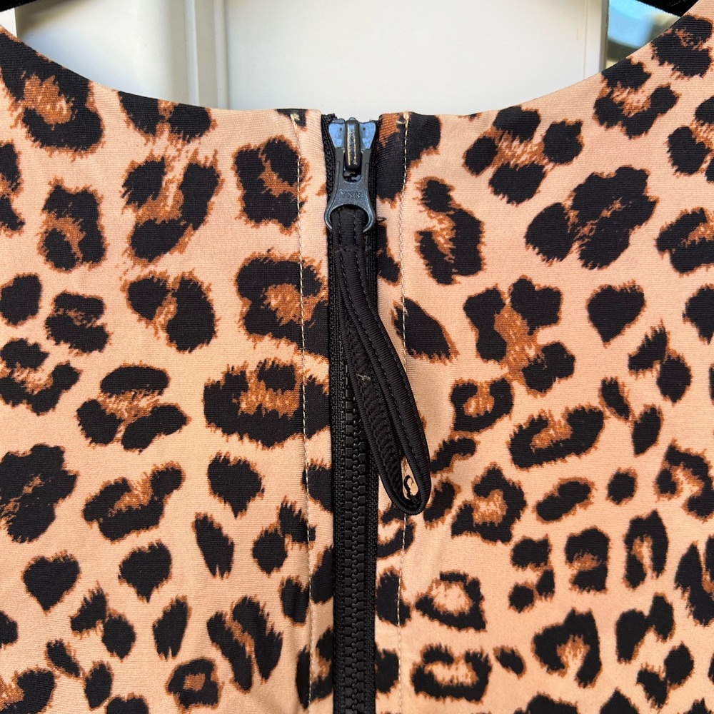 summersalt Leopard Print and Black One-Piece Swimsuit - Picture 5 of 8